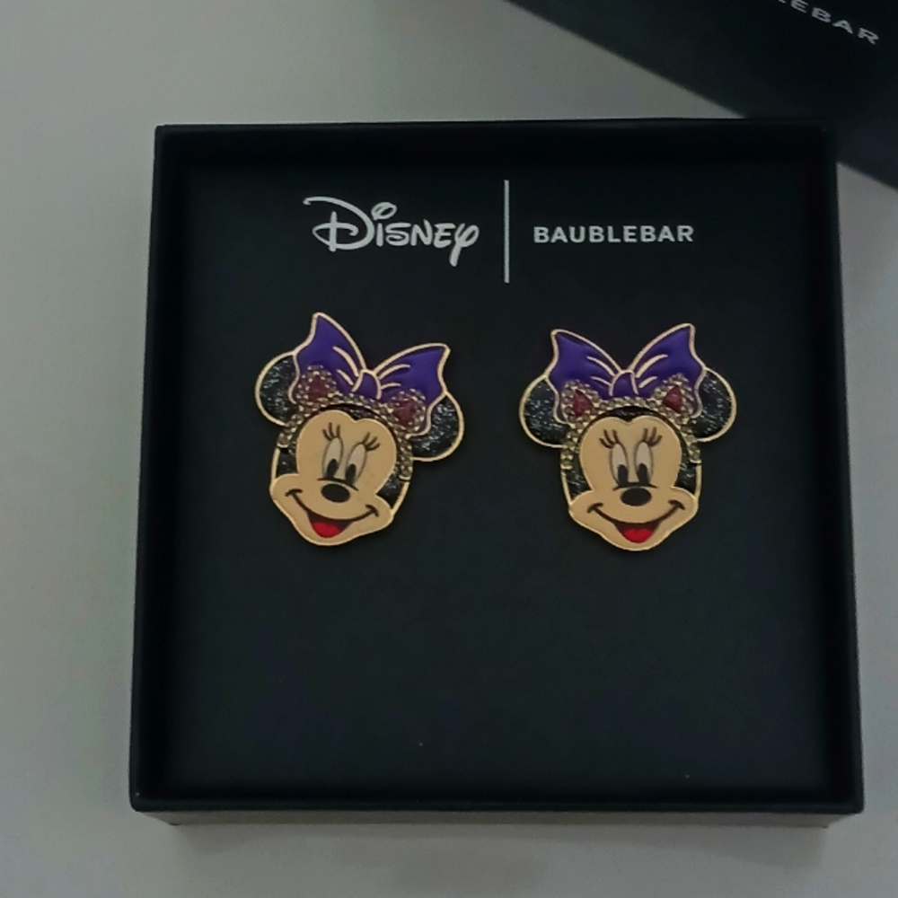 Disney × Baublebar Minnie Mouse Cat Costume Halloween Earrings